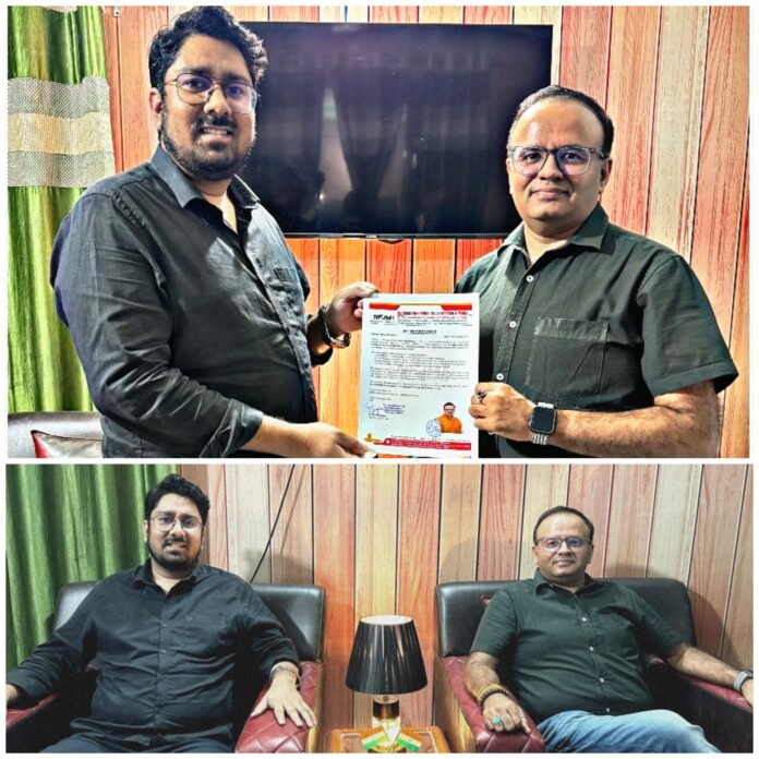 Puneet Arora at NFJM appointment ceremony