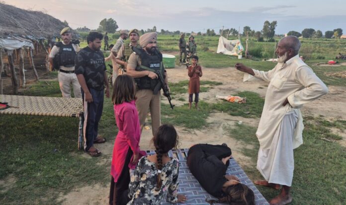 Police and BSF conducting search operation in Jammu area